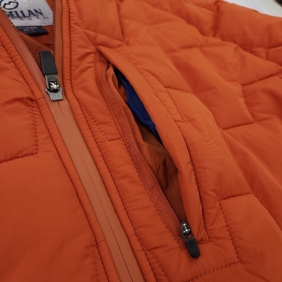 New Magellan Orange Blue Men's Puffer Coat Sz XL - Picture 5 of 14